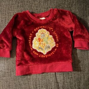 Harry Potter Hogwarts Infant Sweater Shirt 6 Months Maroon Wizarding World